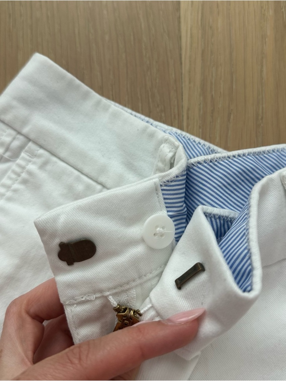 J Crew 3.5" Classic Chino Short White Womens Size 6 - Picture 7 of 16